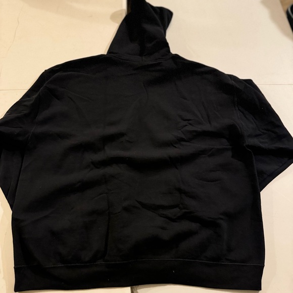 Active Wear Classic Full Zip Fleece Hoodie Navy Blue Waffle Lined Hood - Picture 2 of 3